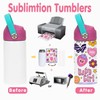 ZREGGUR 12oz sublimation Sippy Cup blank with Straw Lid and