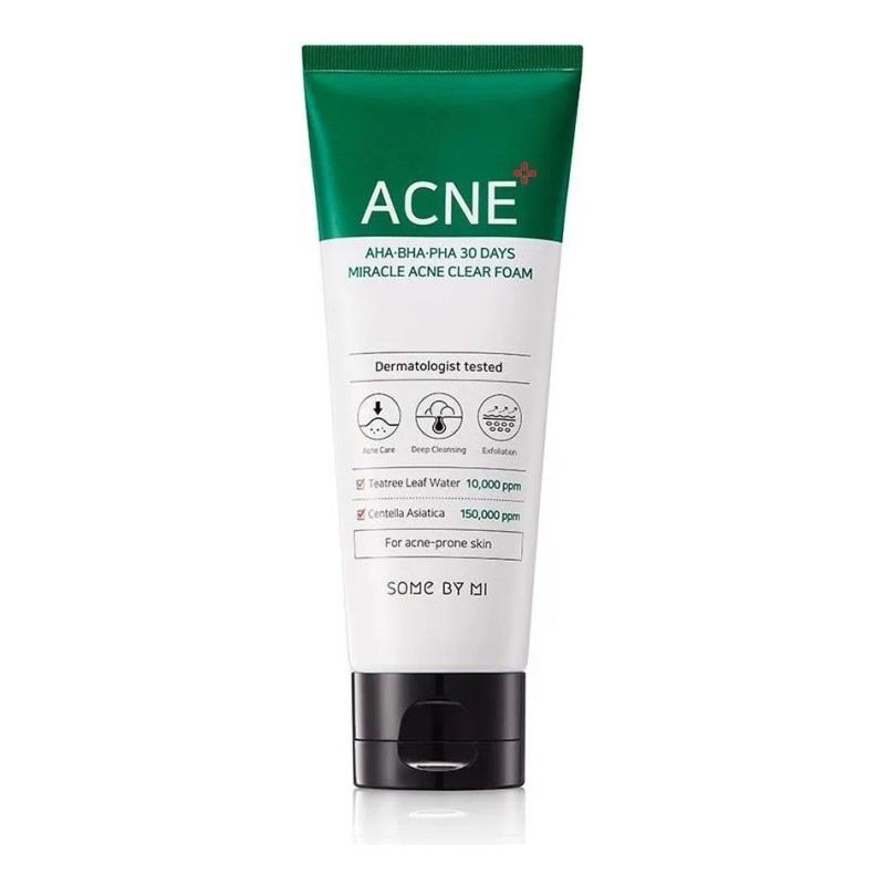 Espuma Limpiadora Some by Mi Miracle Acne Foam 100ml Antiacné