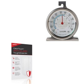 BoxWave Screen Protector Compatible with Taylor 3507 Refrigerator/Freezer Dial Thermometer - ClearTouch Anti-Glare ToughShield 9H (2-Pack), Anti-Glare 9H Tough Flexible Film Screen Protector