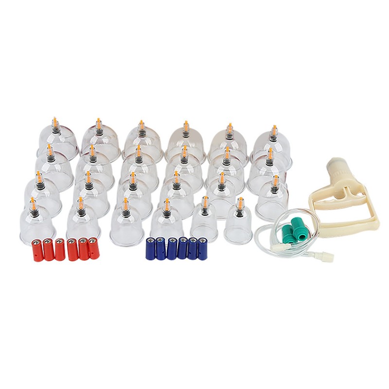 24pcs U shape Cups Chinese Vacuum Cupping Set Massage Therapy