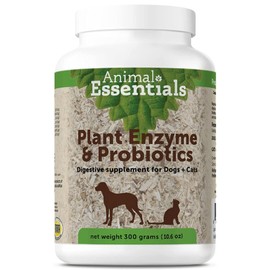Animal Essentials Plant Enzyme & Probiotics - Digestive Enzymes for Dogs & Cats, Probiotics, Digestive Supplement, Veterinarian Recommended - 10.6 Oz