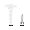 sourcing map 3.5 Inch Door Tee Hinge, 6Pcs T-Strap Hinges