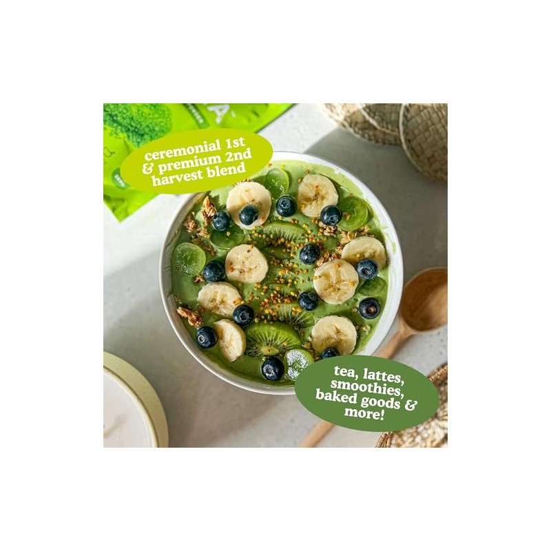 Everyday Organic Matcha Green Tea Powder - Rich Antioxidant &