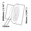 Cotarba Satin 80 mm 3.14" Circle Air Vent Grille Round