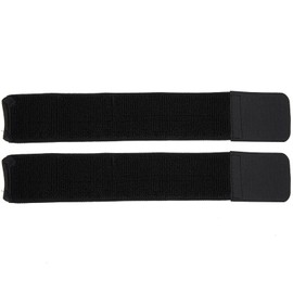 Keenso Soccer Shin Guard Strap Shin Guard Strap Strap Shinguard,Fixed Bandage Tape Fastener Shinguard Adjustable Elastic Sports Strap Shin Guard Belt for Running, Cycling Catcher Leg (Negro)