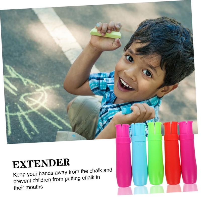 Ciieeo 10pcs Dust Chalk Holder Clip Portable Water Soluble Chalk