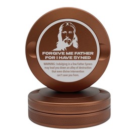 Edition 012: Forgive Me Father | Zyn Metal Can | Metal Zyn Container | Pouch Container | Small Storage Tin (Copper)