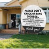 Do Not Knock or Ring Doorbell Sign, Funny Don't Knock