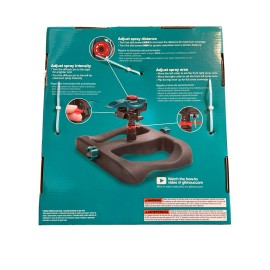 Gilmour Impulse Sprinkler ~ Adjustable Slaps & Distance ~ 5,800 sg ft Coverage ~