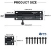 Sayayo Sliding Bolt Gate Latch Black Heavy Duty Stainless Steel