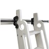 DIYHD 39-3/4" Stand Up Black Rolling Library Hardware,Telescope Sliding Top