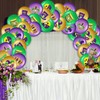 45 Piece Mardi Gras Decorations Mardi Gras Balloons Arch Kit