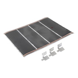 Electric Floor Heating Mat Laminated Floating Carpet System Kit for Ceramic Tile Mortar 220‑240V Type B 80x100cm