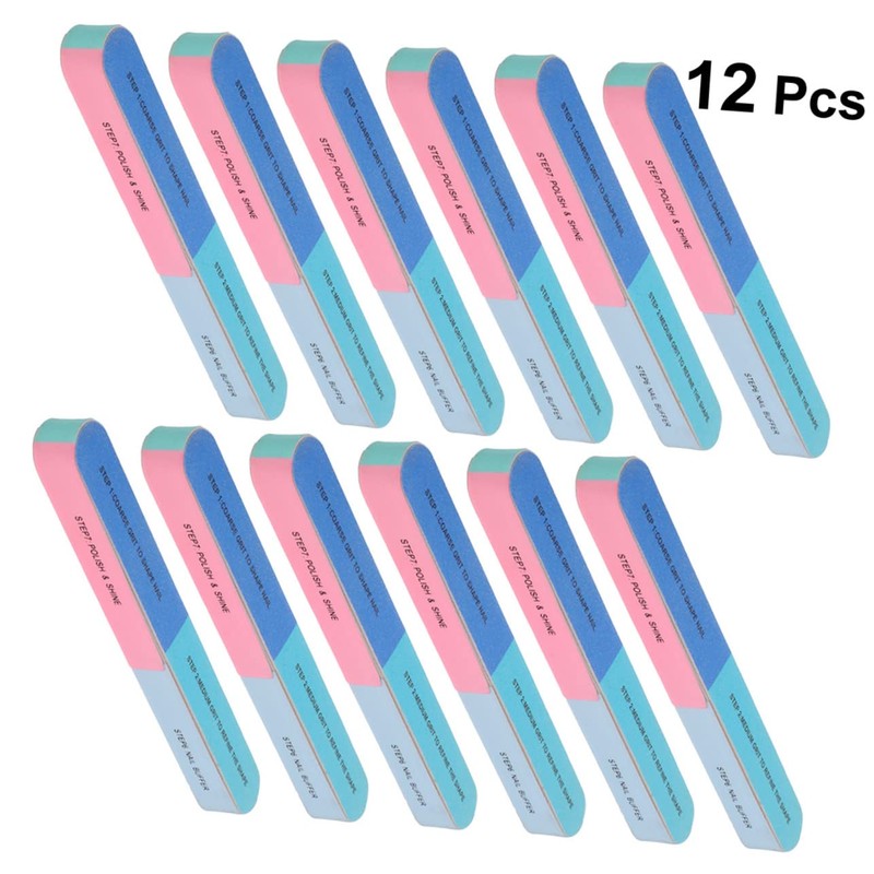 LALAFINA 24pcs Sided Nail File Professional Nail Art Tools for