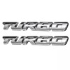 2pcs Metal Turbo Car Truck SUV Front Hood Side Emblem