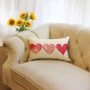 Ogiselestyle Valentine's Day Hearts Lumbar Throw Pillow Cover, 12 x