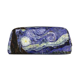Van goghs Starry Night Pencil Case School Student Portable Pencil Pouch Coin Pouch Cosmetic Makeup Bag Office College Stationery Organizer with Zipper for Teen Boy Girl