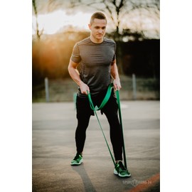 Sporttrend 24 | Fitness Bands / Resistance Bands in Various Thicknesses and Colours | Length 104 cm | for Strength and Mobility Exercises, blue