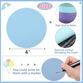 TaoBary 240 Pcs Carpet Markers Floor Dots, MulticolorCircles Carpet Markers for Classroom Kindergarten Preschool Elementary School Teacher Supplies (Multi Color)