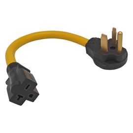 Fullsky FC-650621Y NEMA 6-50P to 6-15R or 6-20R Welder Power Adapter Cord, 3 Prong Male Plug to 3 Prong Female Power Cord Adaptor Connector for EV Charger Welder 250V