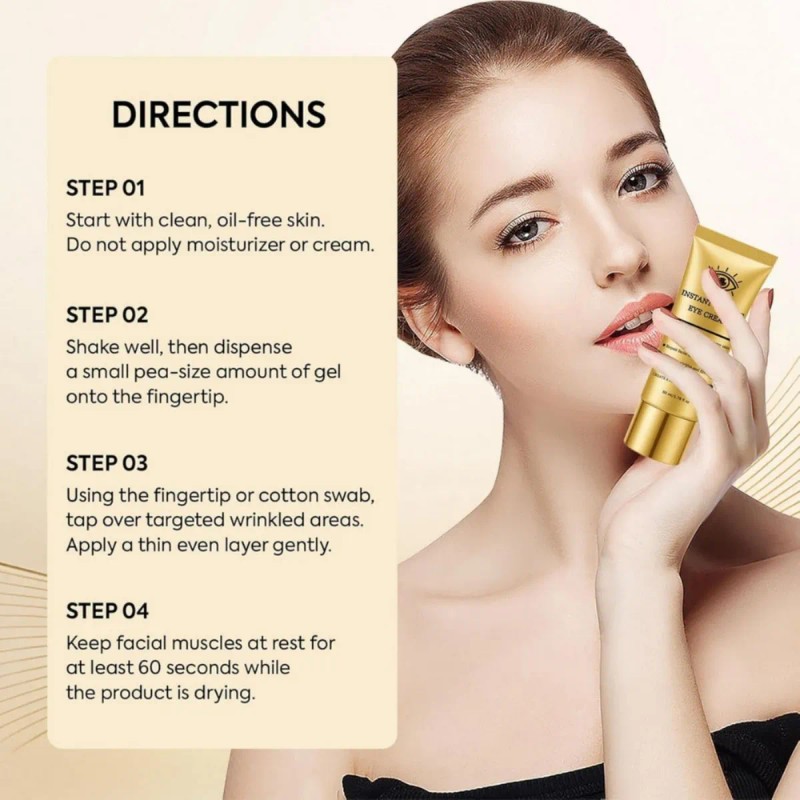 Set De 4 Tensores De Ojos New Perfection, Crema Para
