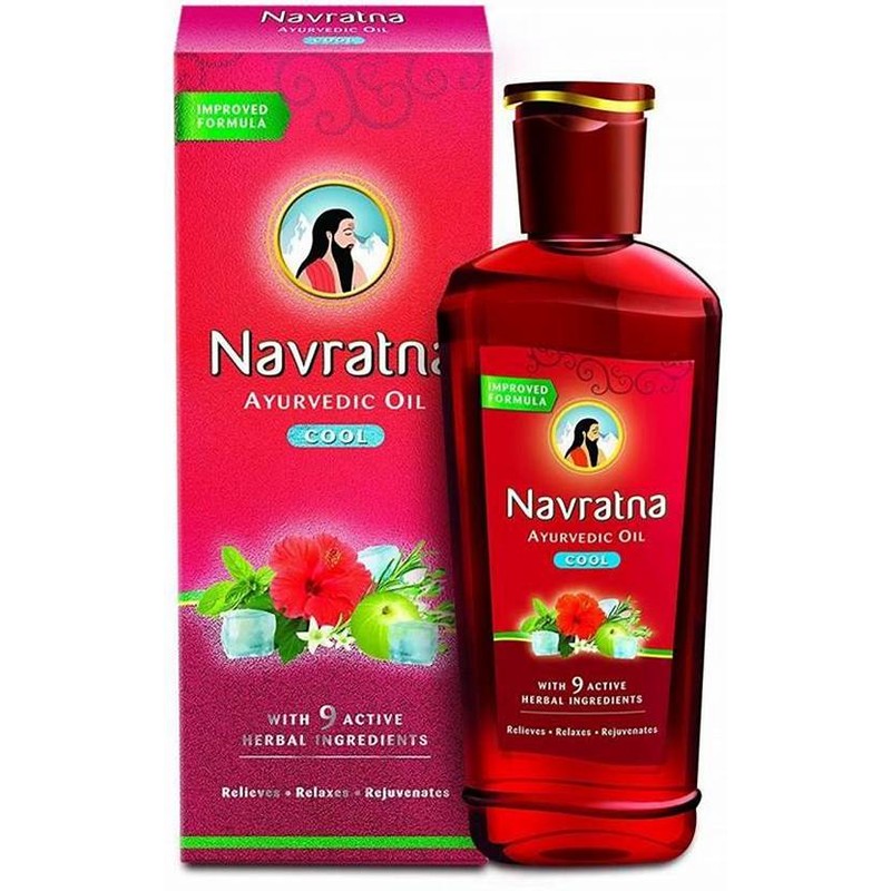 Navratna HERBAL OIL NAVRATNA COOL 300ML RELAXES AND REJUVENATES