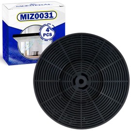 4 Pieces Charcoal Filters for Cooker Hood Ø 175 mm 23 mm with the Original Code MIZ0031 for Respekta KF568 for Bomann CF100 for Exquisit CO4 for PKM - MONTERAL