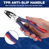 WORKPRO 5-in-1 Combination Pliers with Wire Stripper/Crimper/Cutter/Spanner | 8 inch