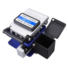 Optical Fiber Cleaver FC-6S with Waste Fiber Box FTTH Cable Tail Fiber Automatic Return Knife Bare Fiber Tungsten Steel 12 Faces Blade Cutter