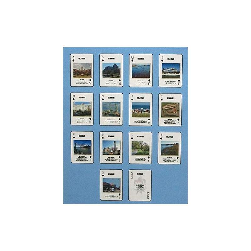Saddle Mountain Souvenir Delaware with Lighthouse Playing Cards