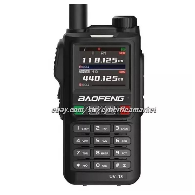 BaoFeng UV18 Pro Max GPS Air Band Walkie Talkie NOAA