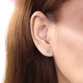 Boma Jewelry Sterling Silver & Ampersand Stud Earrings
