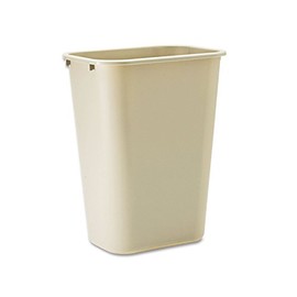 Rubbermaid RCP295700BG 10.25 Gallon Swing-Lid Plastic Wastebasket, Black, 1 Each