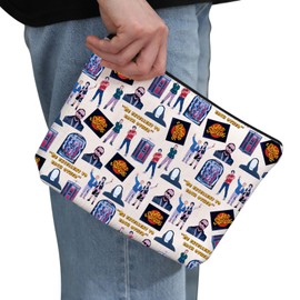 G2TUP Movie Inspired Gift Be Excellent to Each Other Makeup Bag Fantasy Comedy Fans Cosmetic Bag 80’s Movie Lover Gift (Be Excellent to CB)