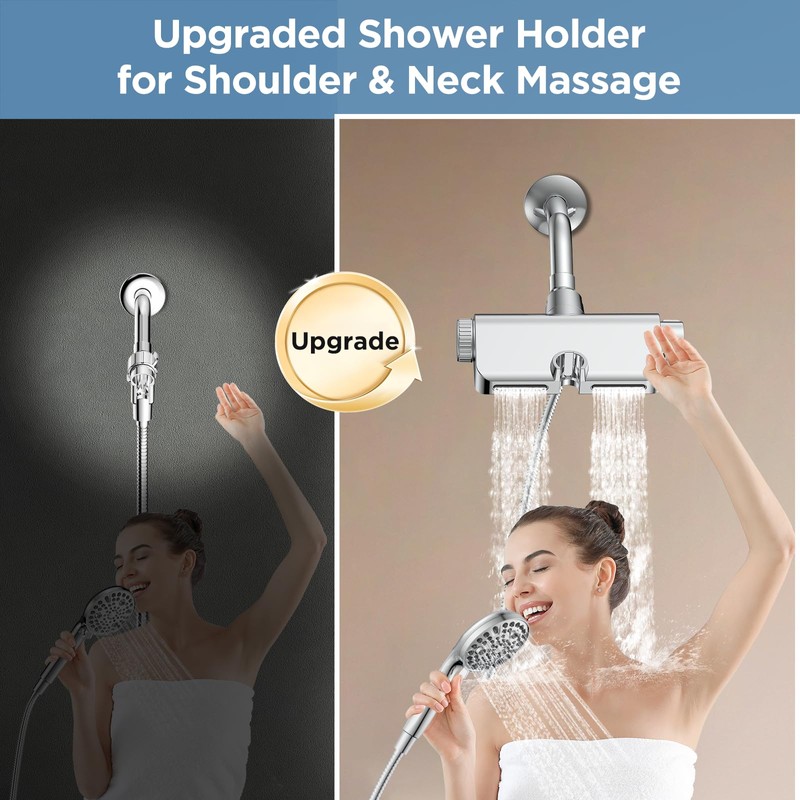 MakeFit Filtered Shower Head with Handheld Combo - Dual 2-in-1