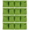 4Pcs 4 Pocket Plant Grow Bag Wall Mounted Reusable Degradable