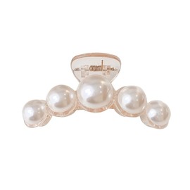 Avance Women's Hair Clip Hair Claw Clear Pearl Cute Adult Popular Hair Accessory