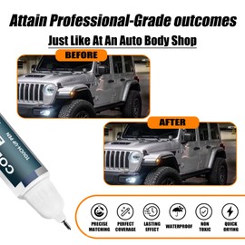 PSC/JSC Billet Silver Metallic Touch Up Paint for Jeep, Car Paint Pen Scratch Repair Two-In-One Touch Up Paint, Premium Car Scratch Remover for Deep Scratches