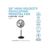 Perfect Aire 20” Pedestal Fan, Oscillating Standing Floor Fan for