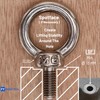 Stainless Steel Machinery Shoulder Lifting Eye Bolt (M6, 1 Item)