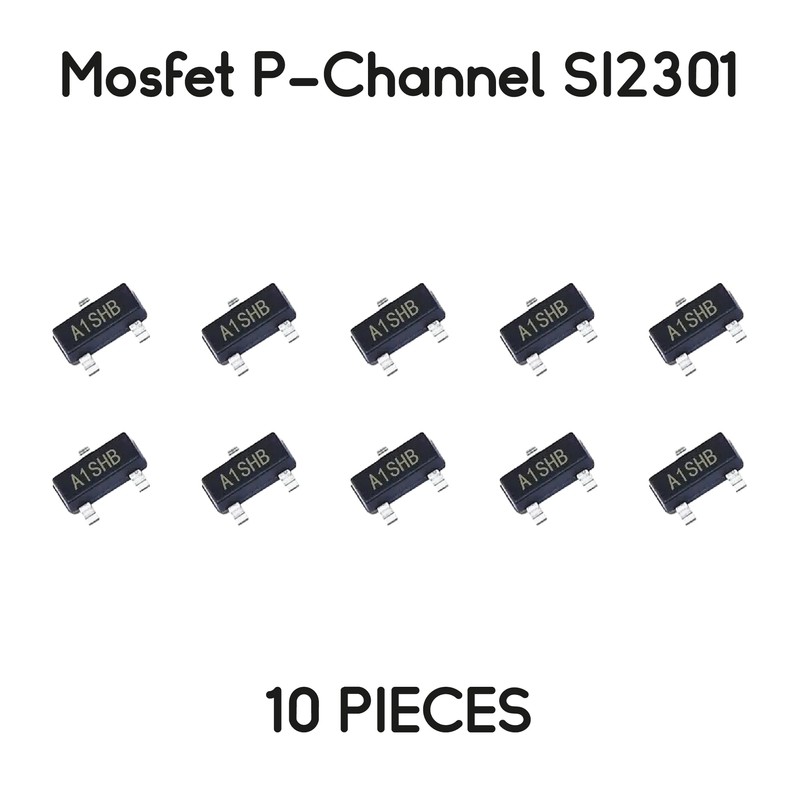 MOSFET P-Channel SI2301 A1SHB SMD SOT-23 Pack of 10