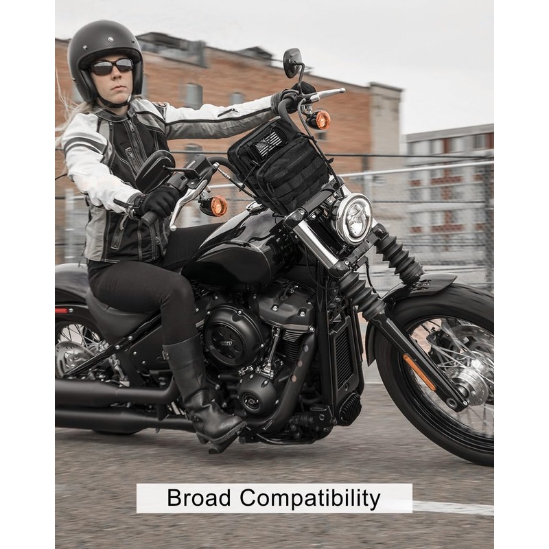 AUGREX Waterproof Motorcycle Handlebar Bag Front fork bag, Universal Storage