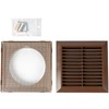 ECOPRO VENT Brown 5'' Inch Ventilation Grille - Inside/Outside use