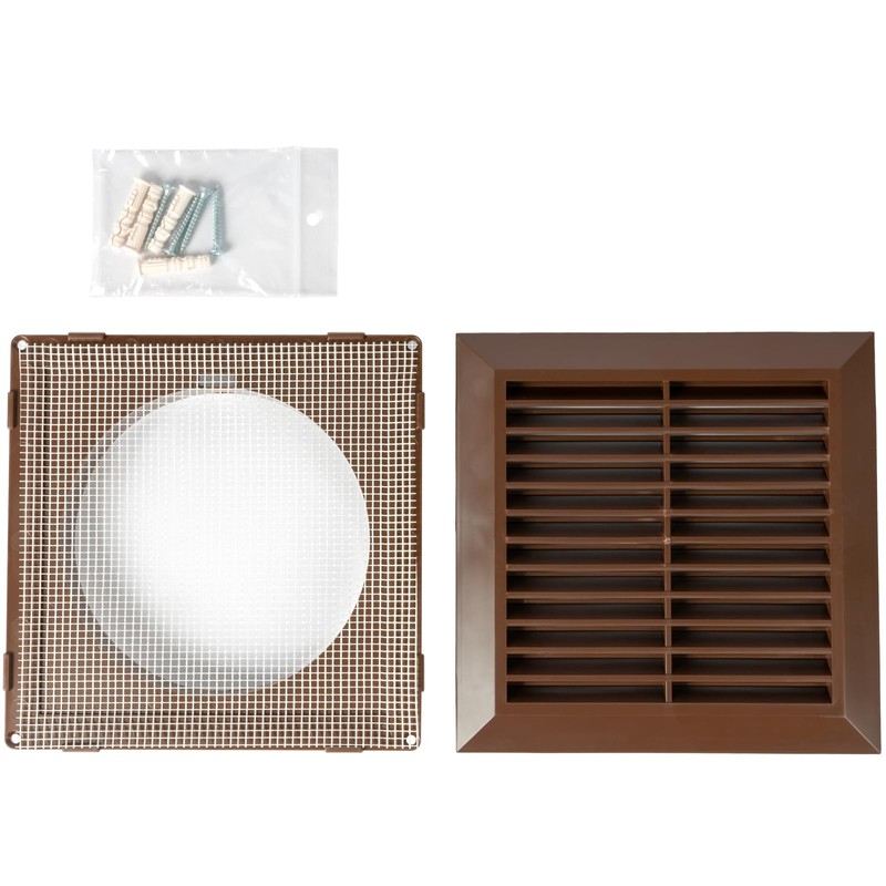 ECOPRO VENT Brown 5'' Inch Ventilation Grille - Inside/Outside use