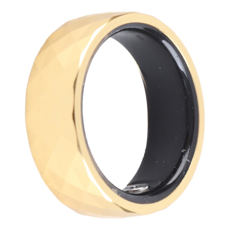 Smart Ring Aluminum Alloy Pedometer Sleep Temperature Tracking Lightweight Smart