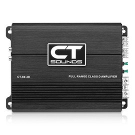 CT Sounds CT-80.4D Full-Range Class D 4 Channel Car Audio Amplifier, 480 Watts RMS