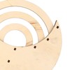 Wooden Disc Calendar Dark Brown Rotatable Disc Natural Wood Vintage