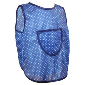 Factory Apron Children's Apron for Buttons Dederon Painting Boy’s Apron Blue Various colours. Pattern - Blue with white dots, size: 110-116