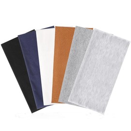 6 Pack Wide Headbands for Women, Non Slip Head Bands for Women's Hair Cotton Stretchy Hair Bands for Daily Workout Yoga Running
