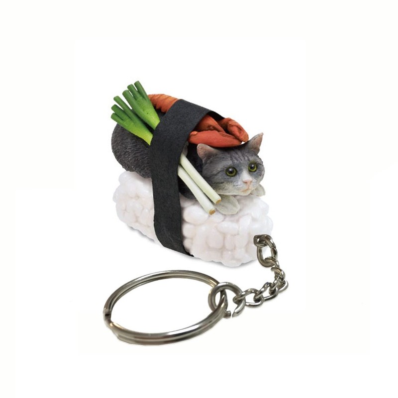 Sushi Cat Clever Idiots Nekozushi Keychain - Blind Box Includes